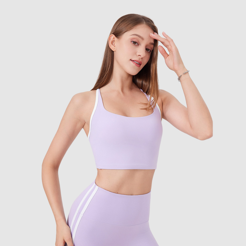 Beyaz Askılı Bra Spor Sütyeni