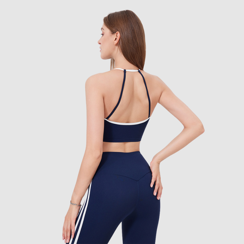 Beyaz Askılı Bra Spor Sütyeni