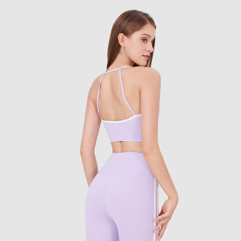Beyaz Askılı Bra Spor Sütyeni