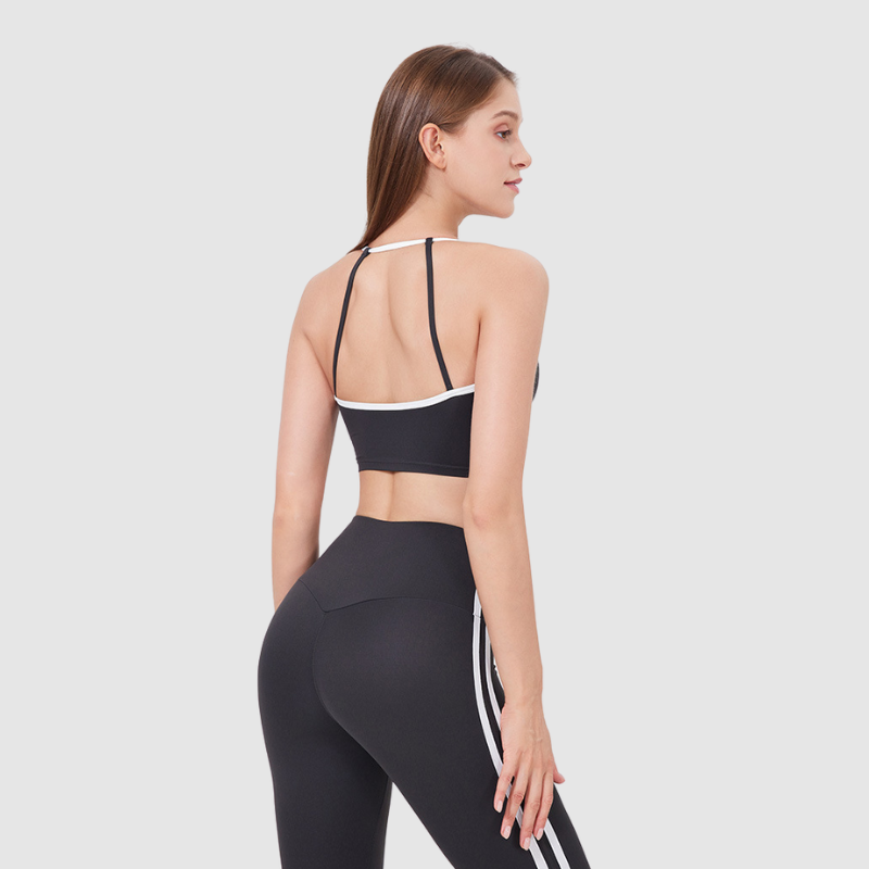 Beyaz Askılı Bra Spor Sütyeni