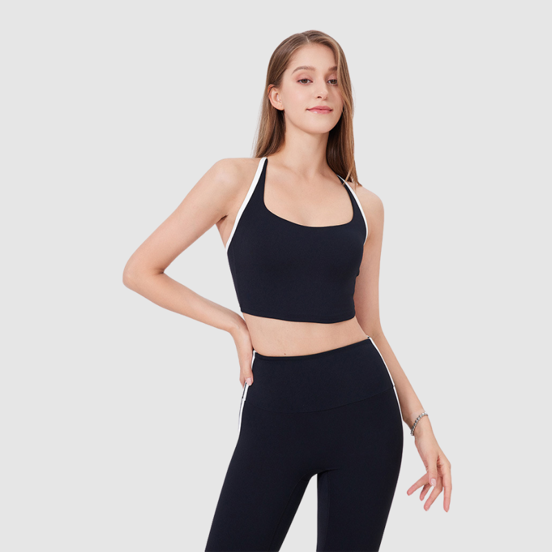 Beyaz Askılı Bra Spor Sütyeni