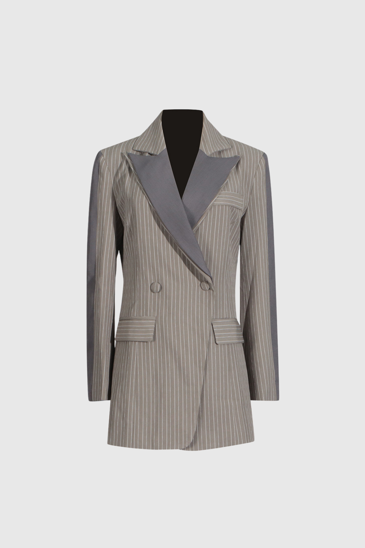 Alef Çizgili Yaka Blazer