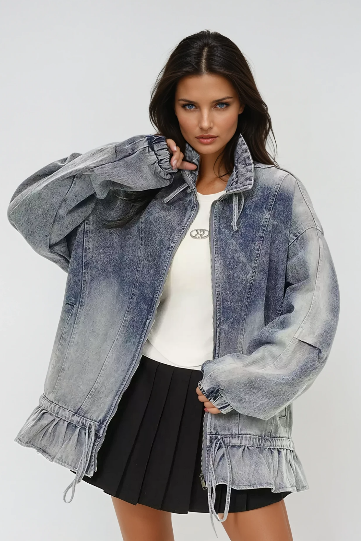 Annice Deconstruct Ruffle Kot Ceket