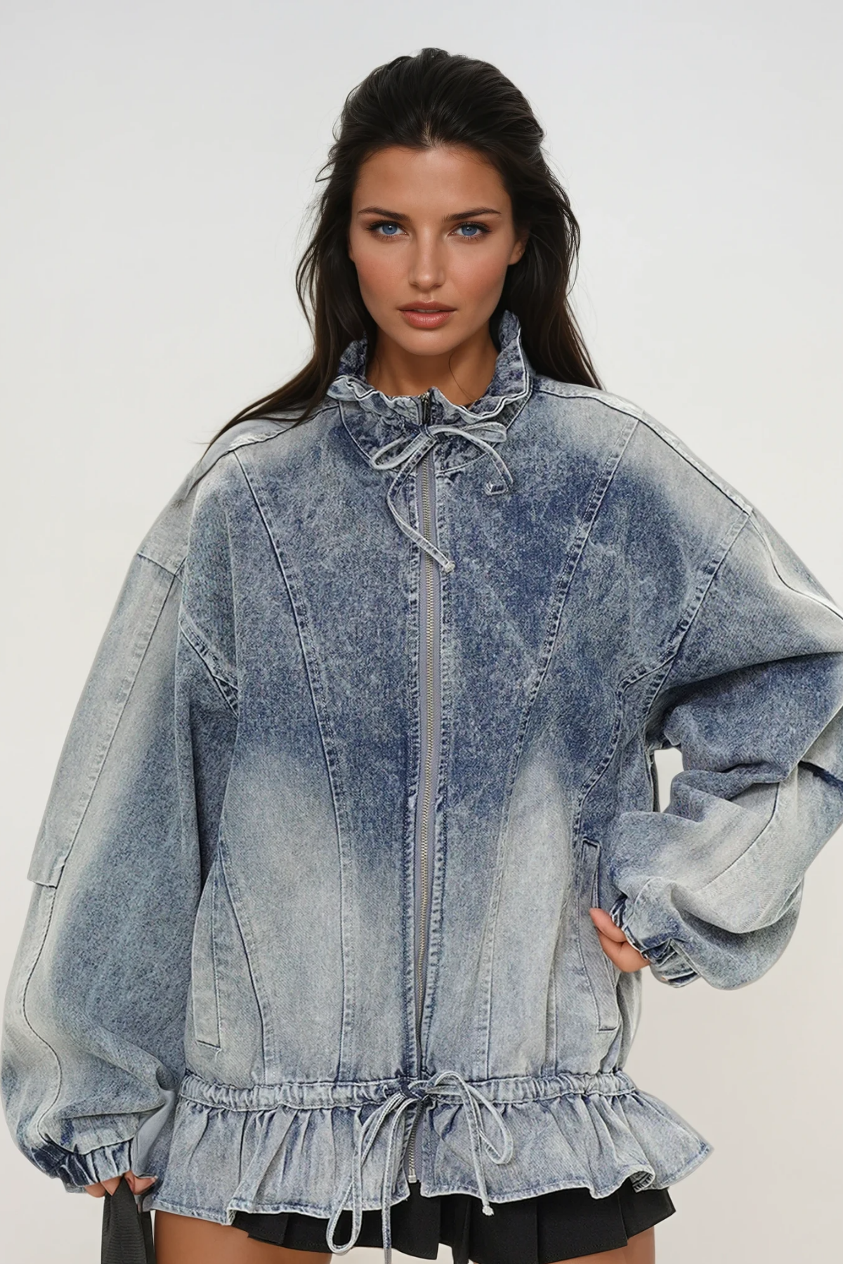 Annice Deconstruct Ruffle Kot Ceket