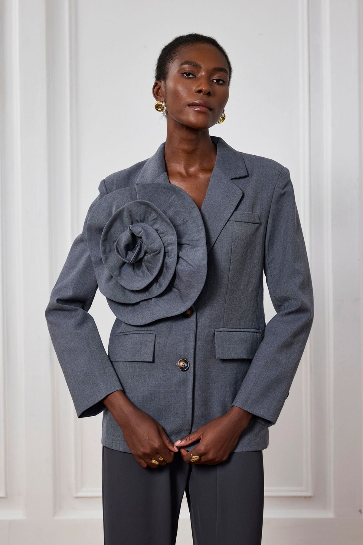 Avayah Çiçek Yaka Blazer