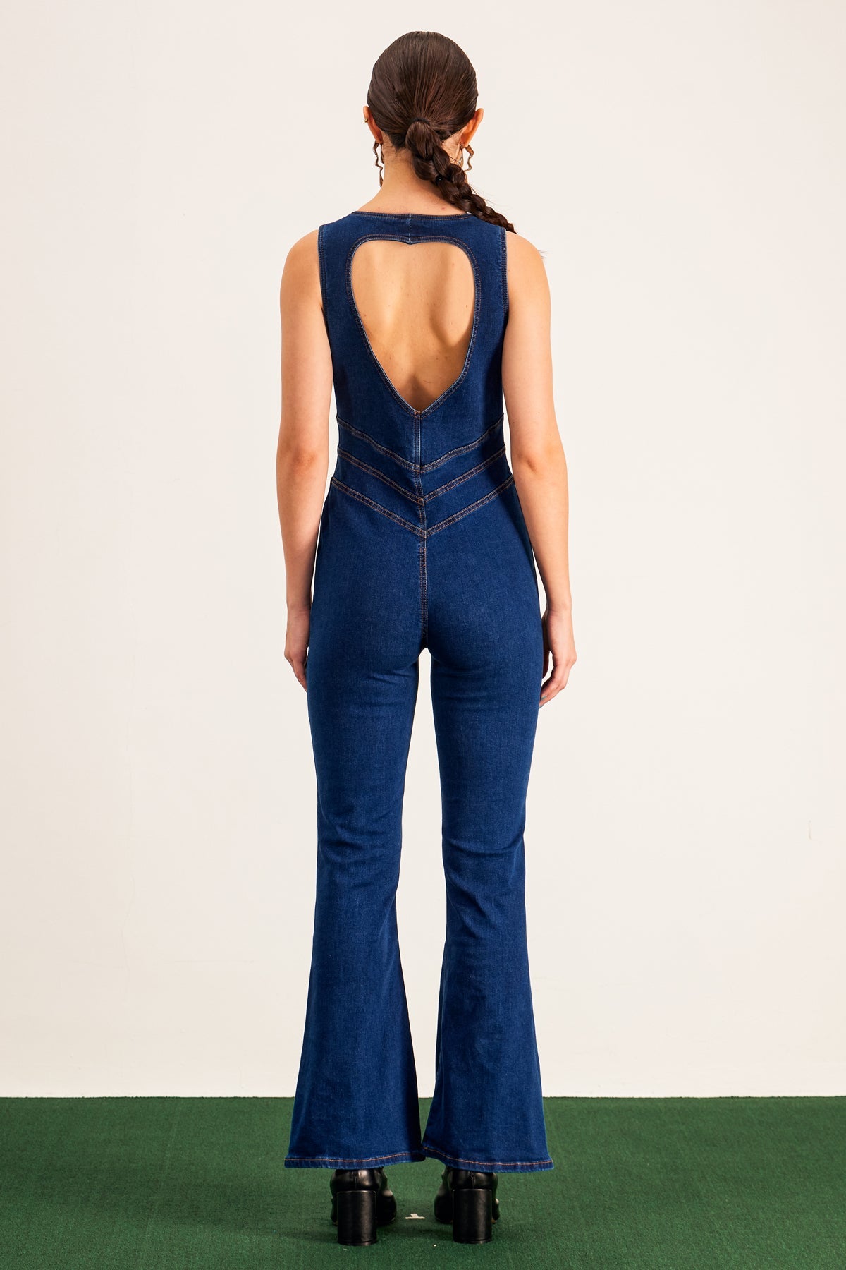 Barb Plunge Cutout Bodycon Kot Tulum
