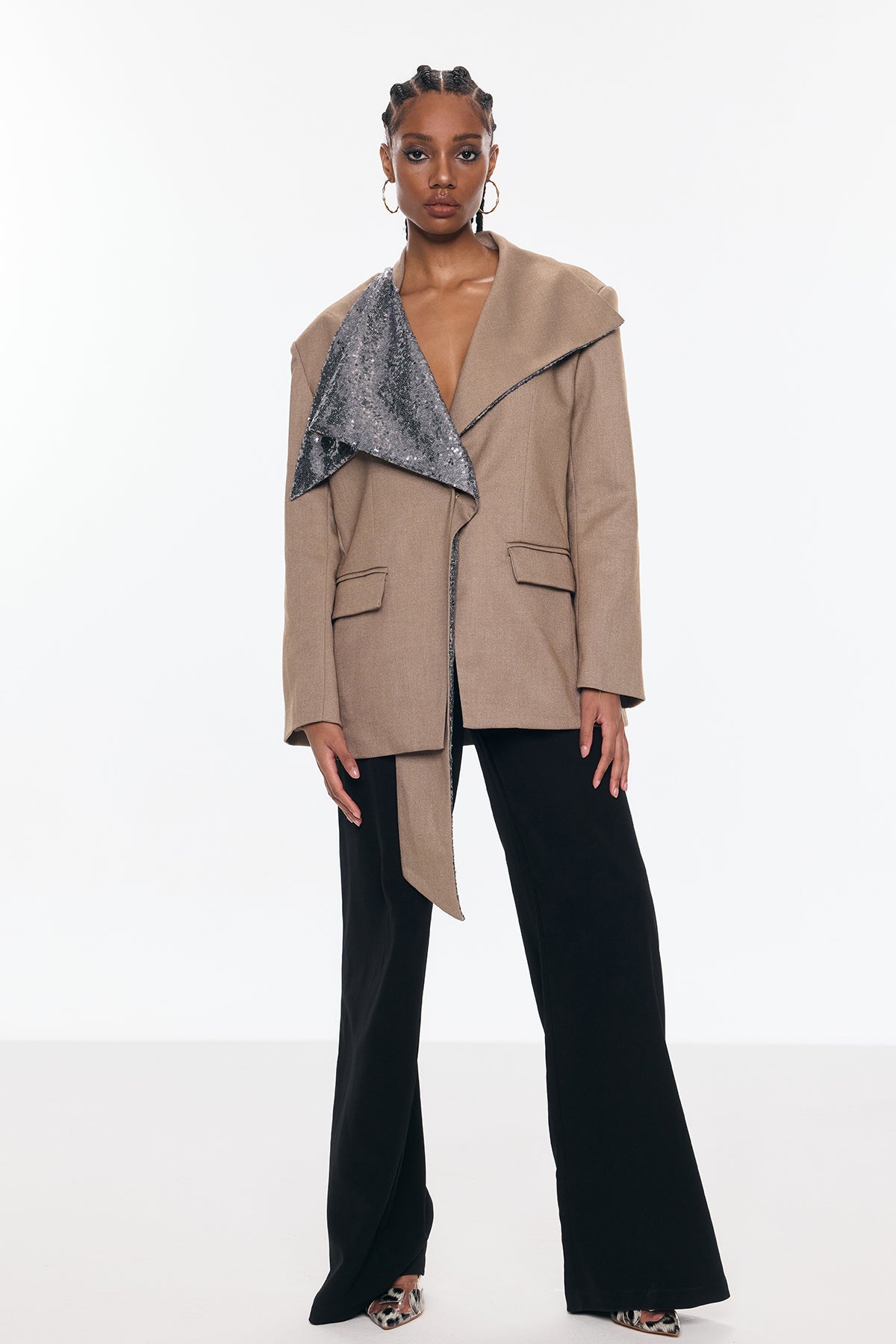 Belisma Payetli Yapısal Blazer
