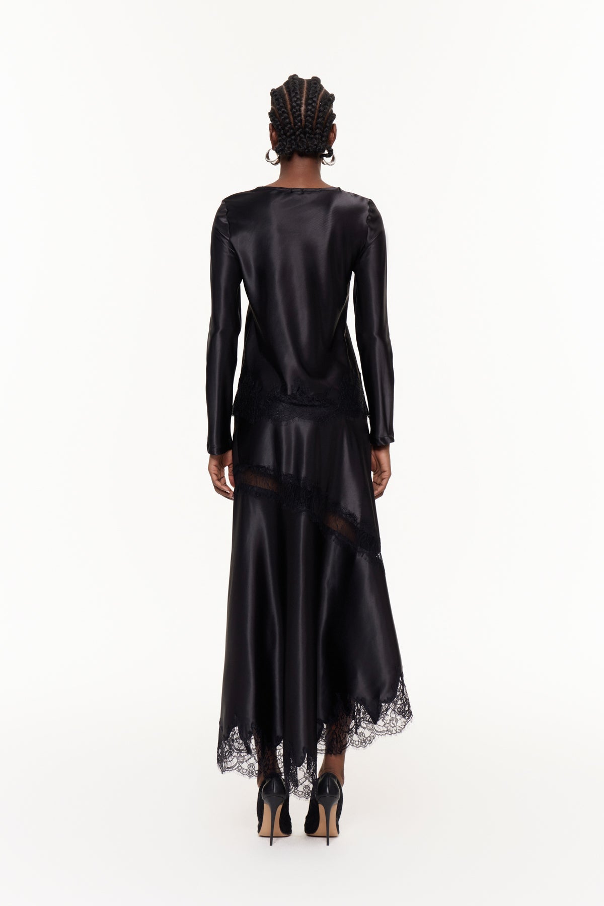 Bess Dantel Etek Takımı Siyah