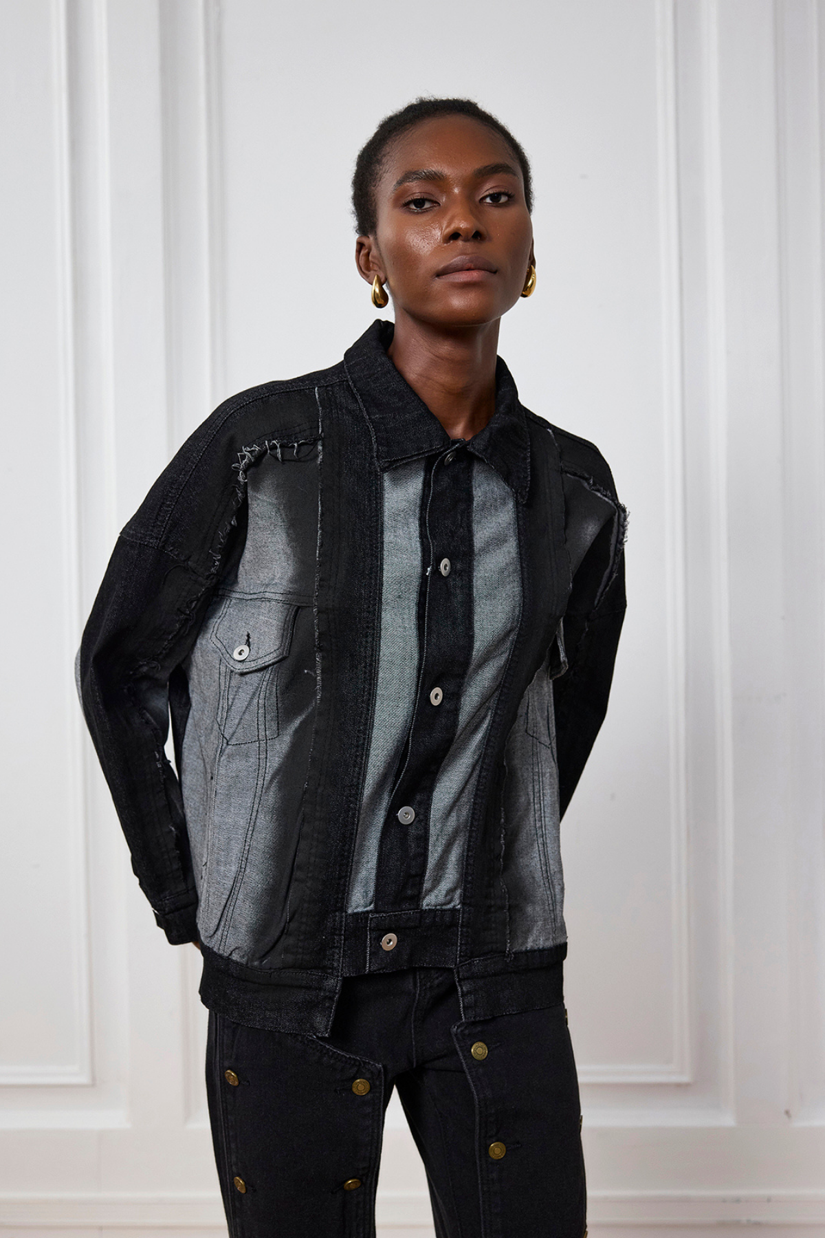 Biesel Boyalı Denim Ceket