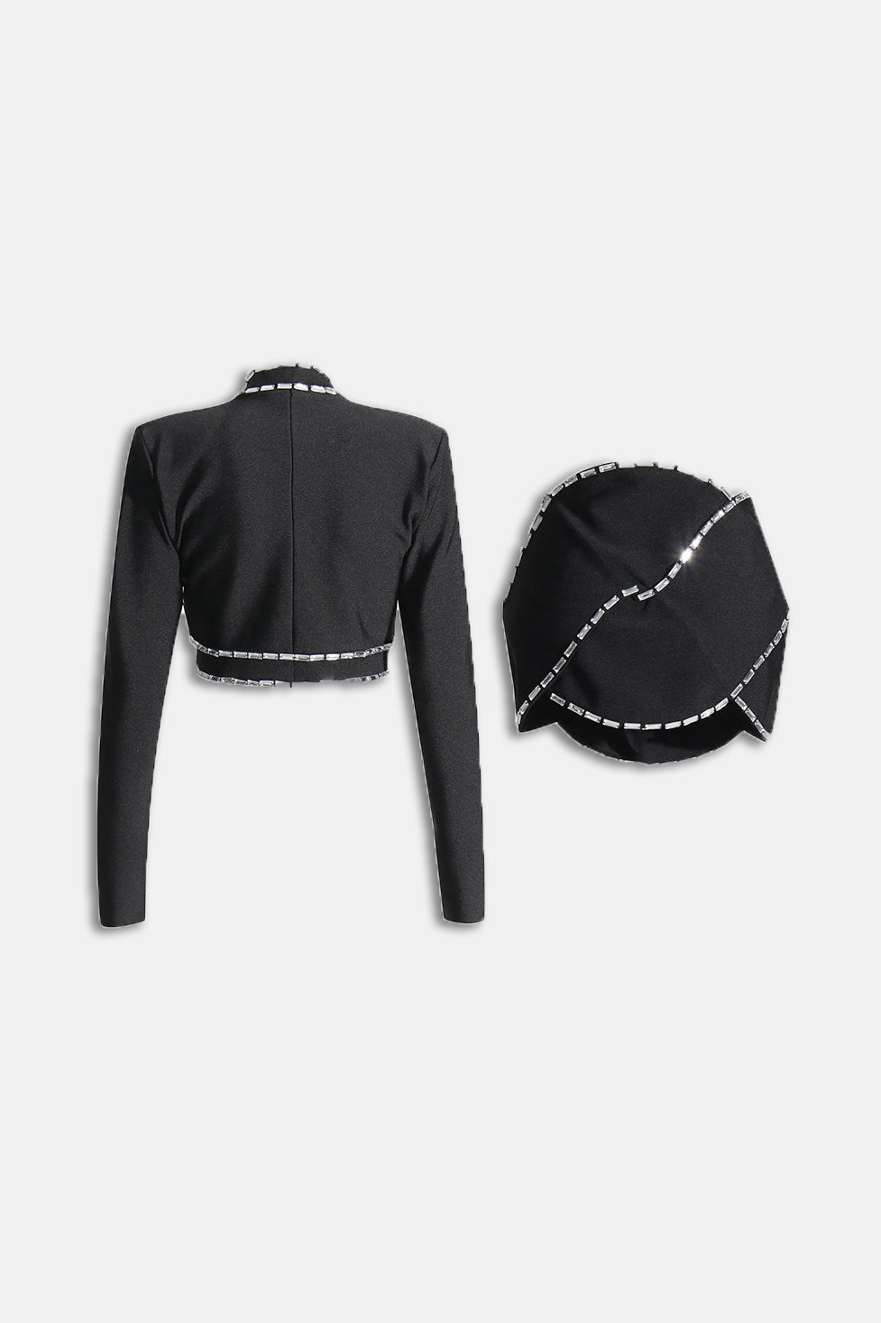 Blake Süslü Bandaj Kısa Blazer Takım