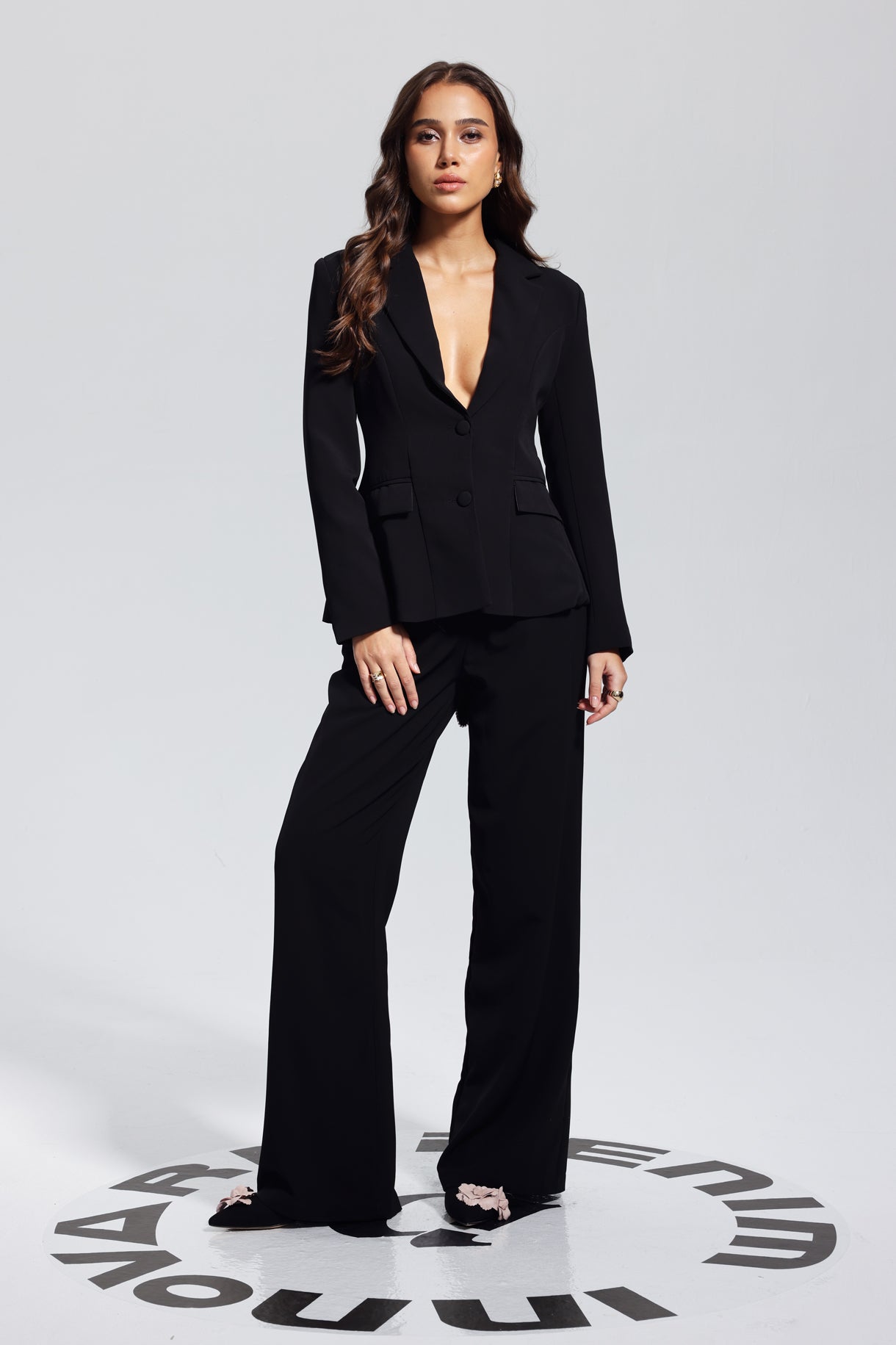 Celine İçi Boş Çapraz Dalma Blazer