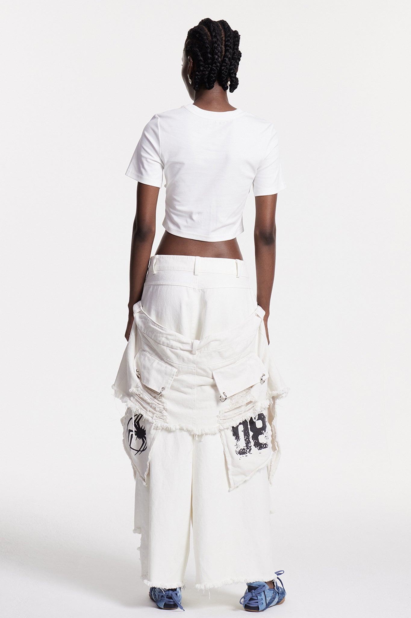 Chisom Parçalanmış Yırtık Kot Pantolon