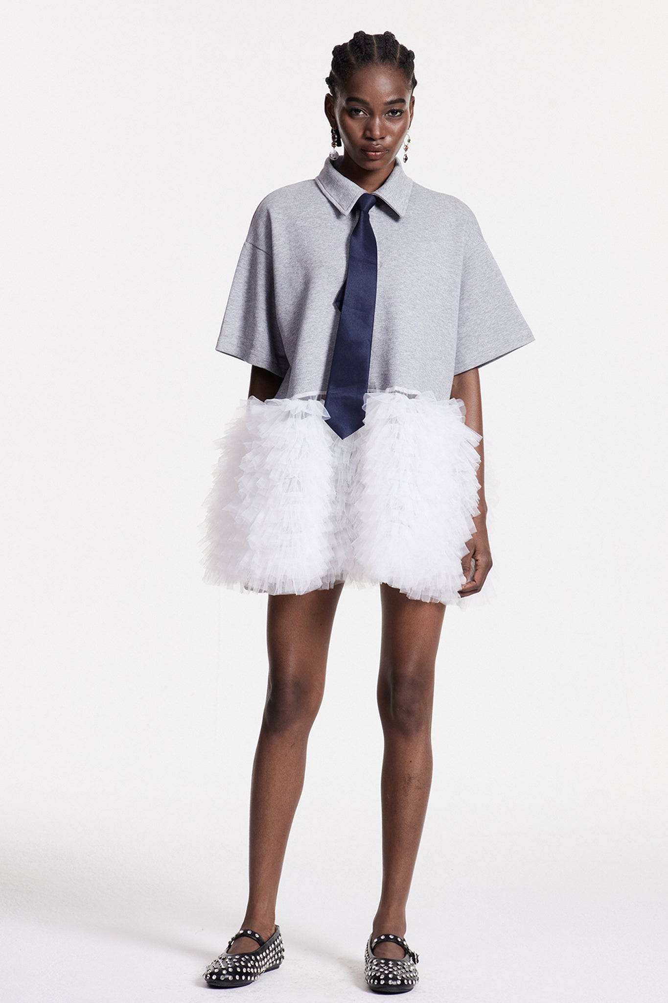 Chloe Deconstruct Mesh Büzgülü Üst