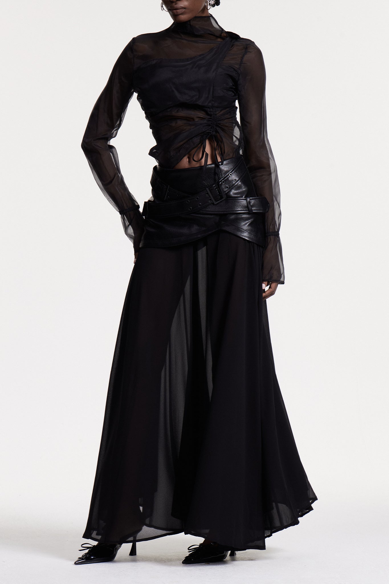 Christina Deconstruct Mesh Maxi Etek