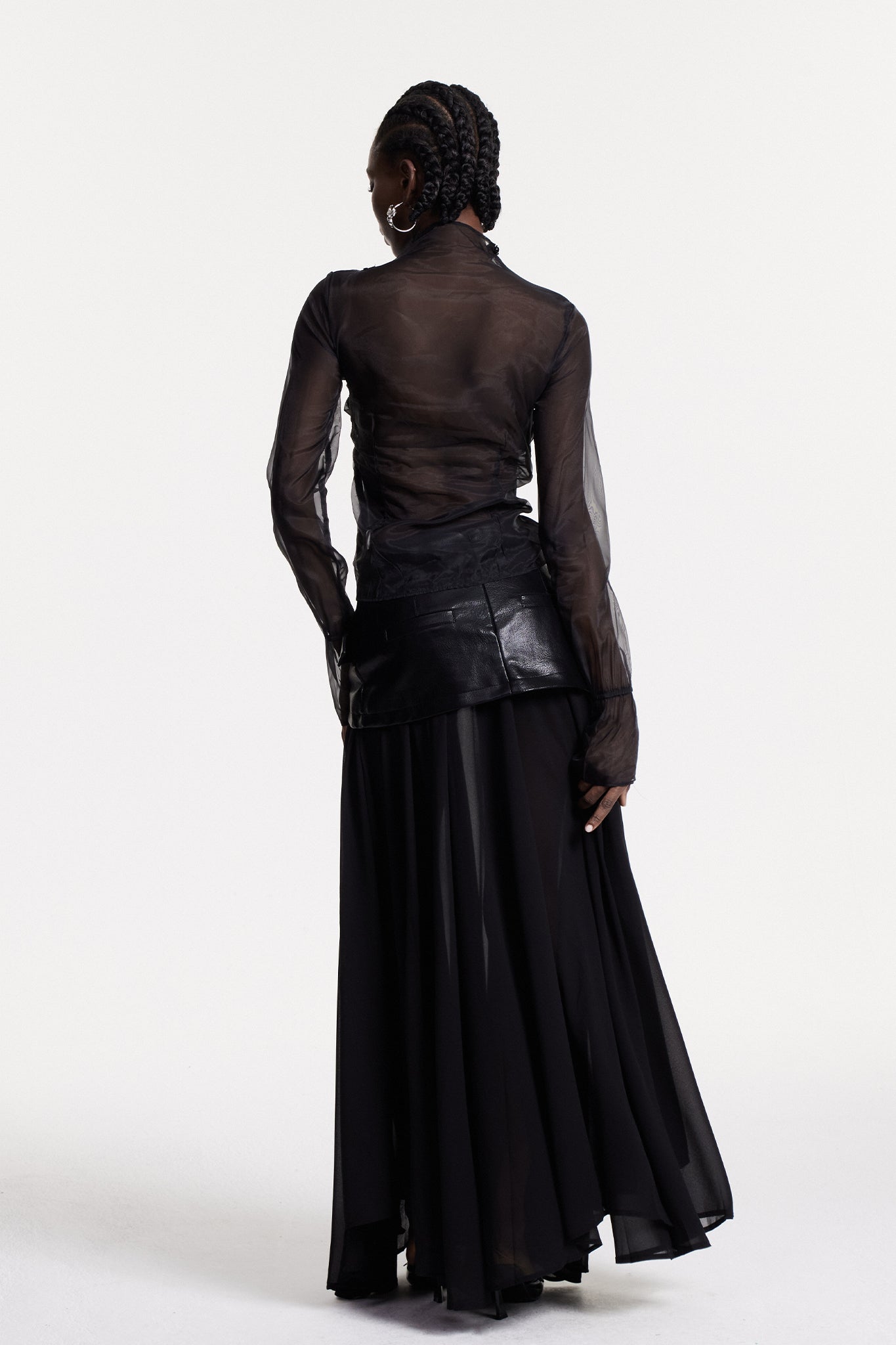 Christina Deconstruct Mesh Maxi Etek
