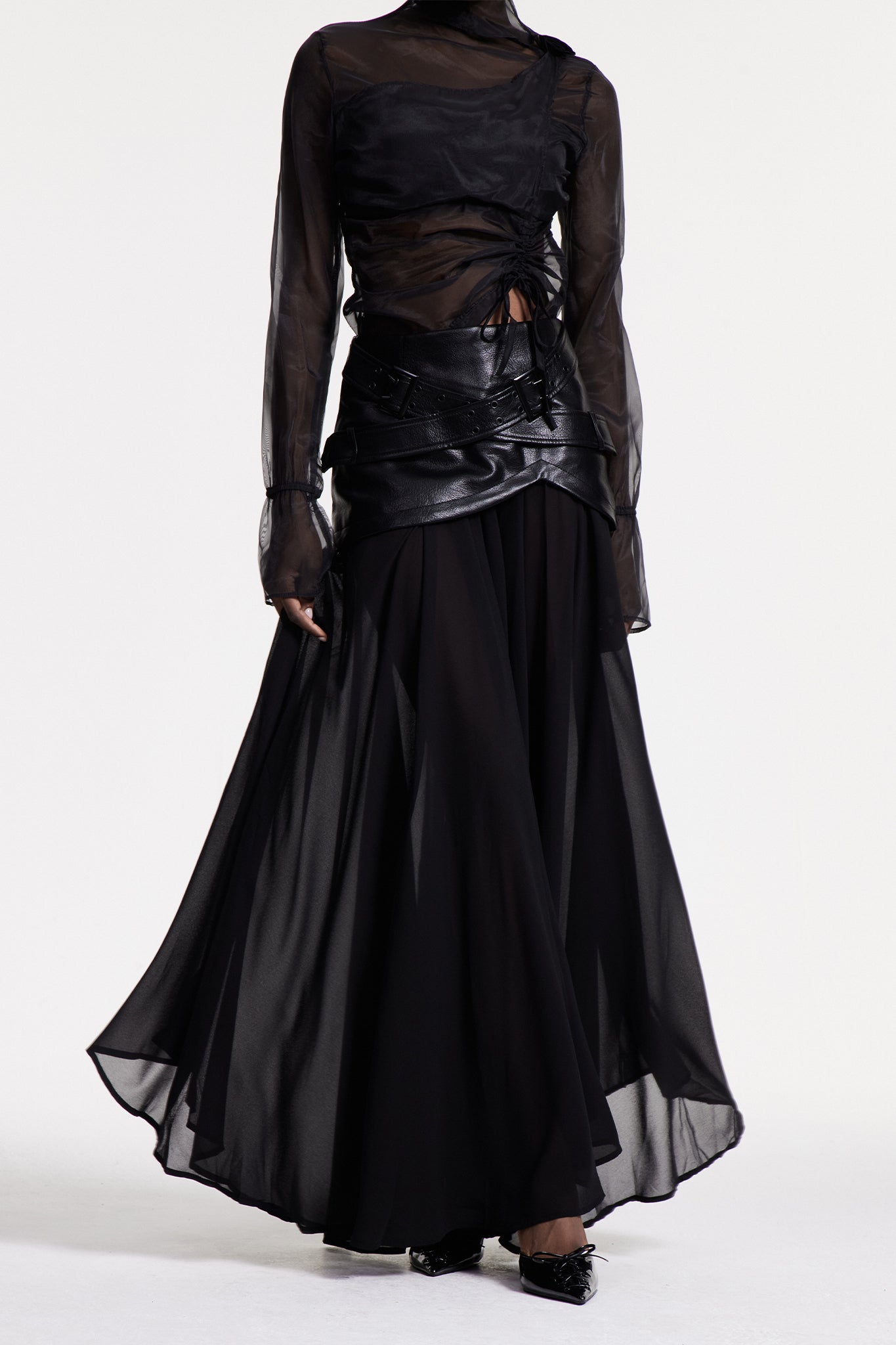 Christina Deconstruct Mesh Maxi Etek