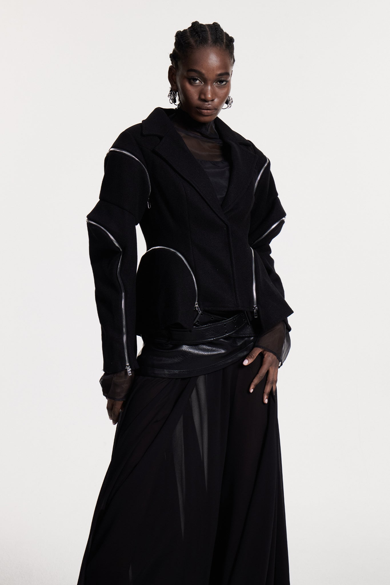 Christine Deconstruct Fermuarlı Blazer