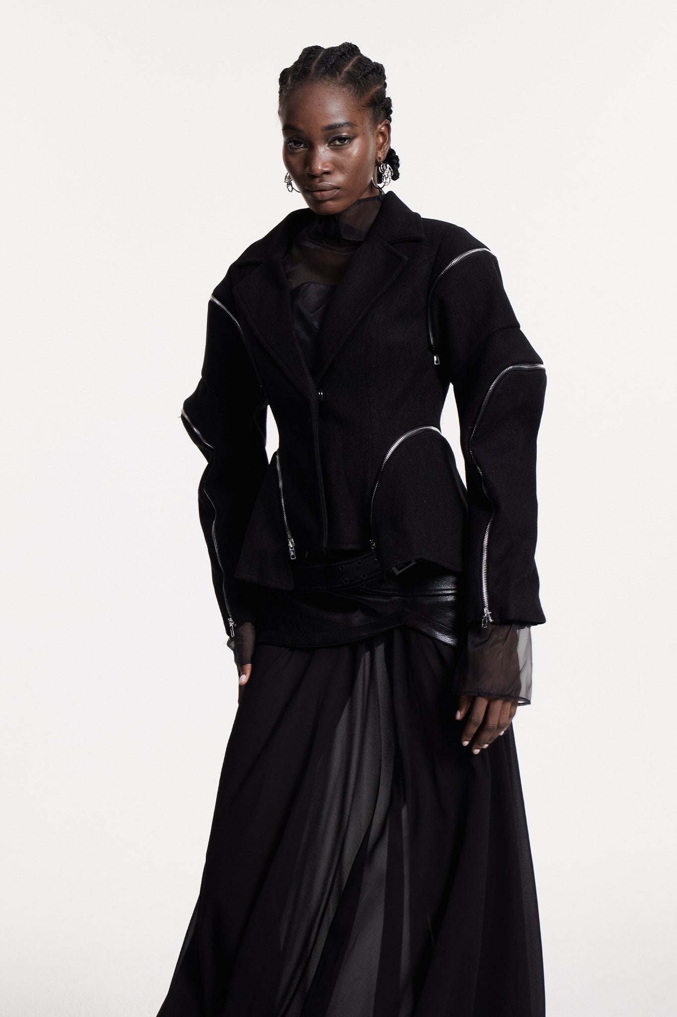 Christine Deconstruct Fermuarlı Blazer