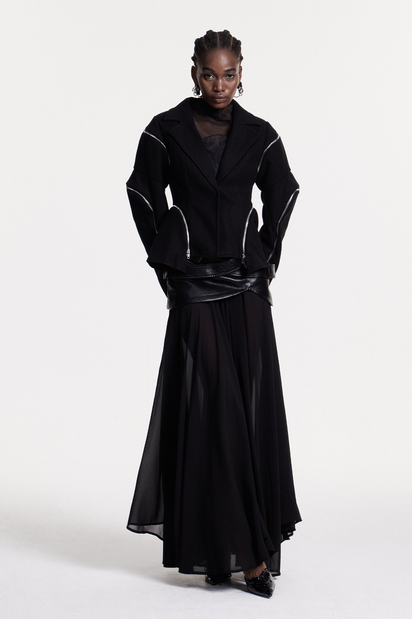 Christine Deconstruct Fermuarlı Blazer