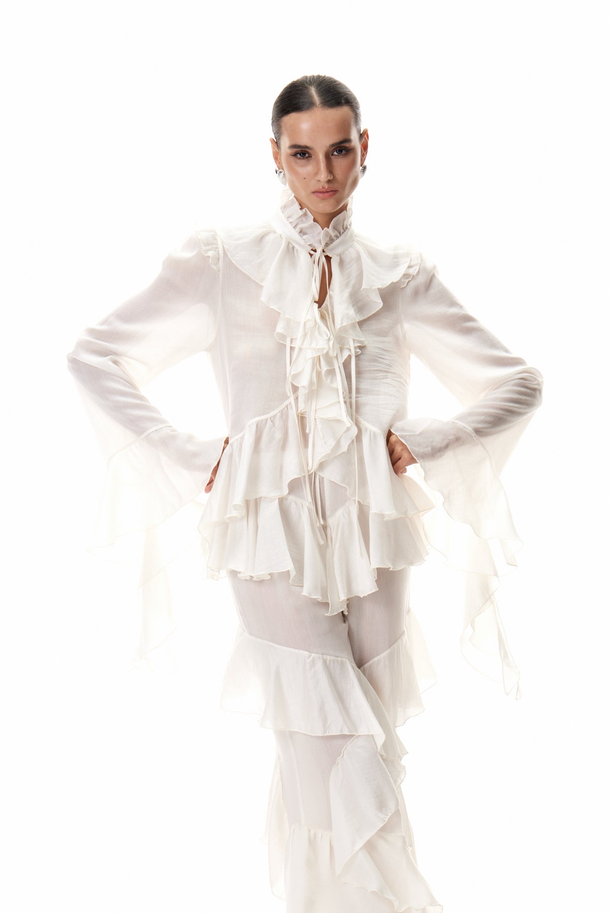 Cirila Ruffle Pantolon Takımı