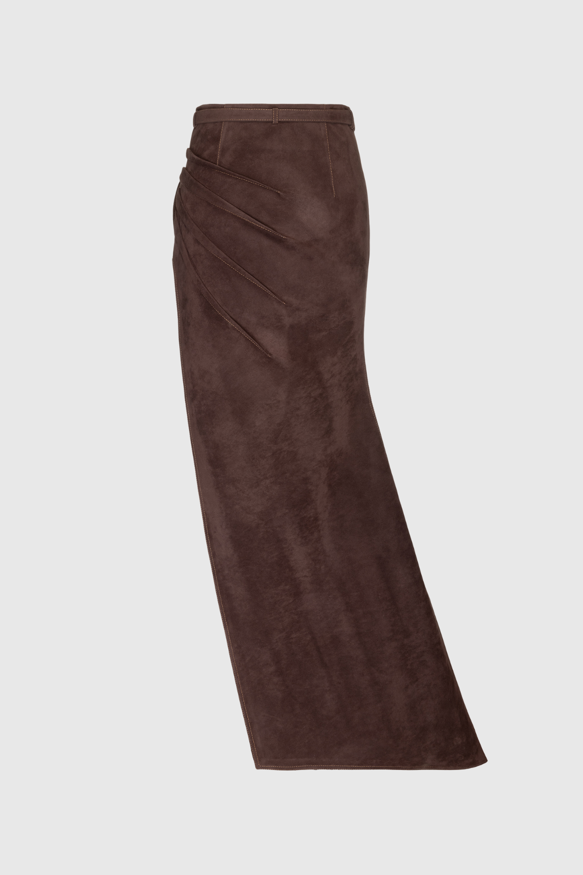 Clarinda Ruch Split Süet Uzun Etek