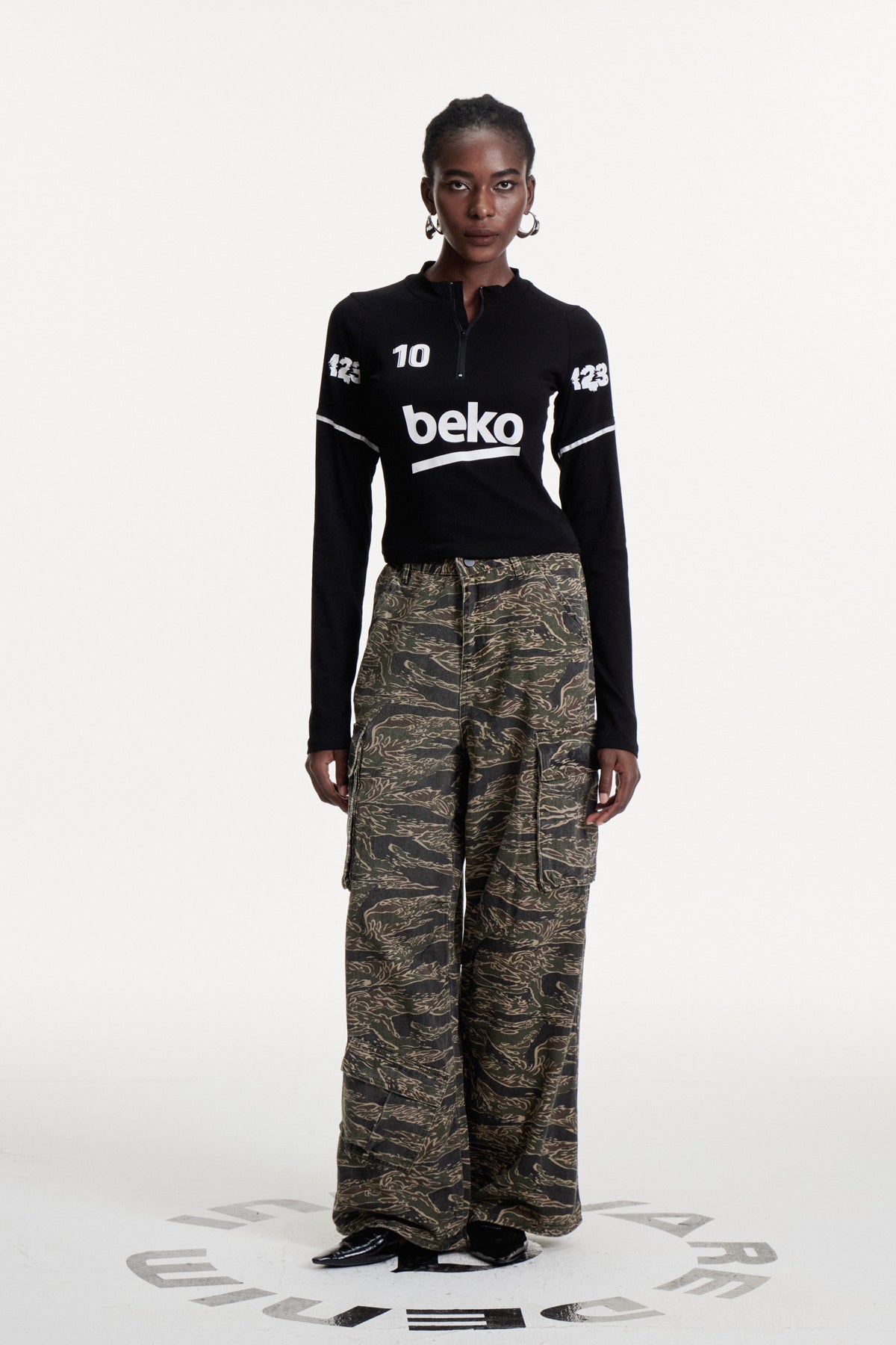 Clarus Baskılı Kot Pantolon