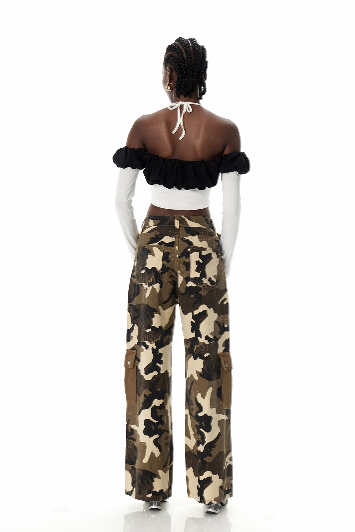 Claude Omuz Açık Beyaz Üst