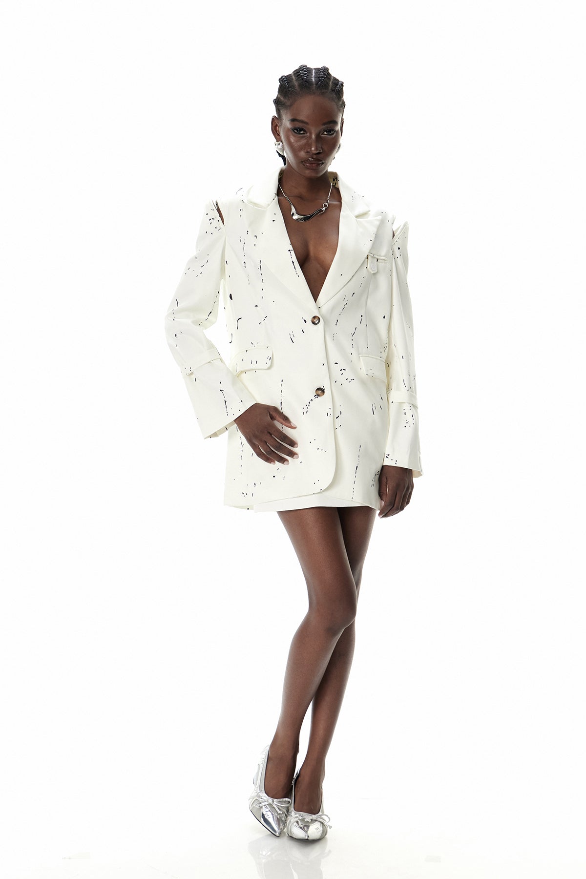 Criseida Baskılı Kesik Blazer