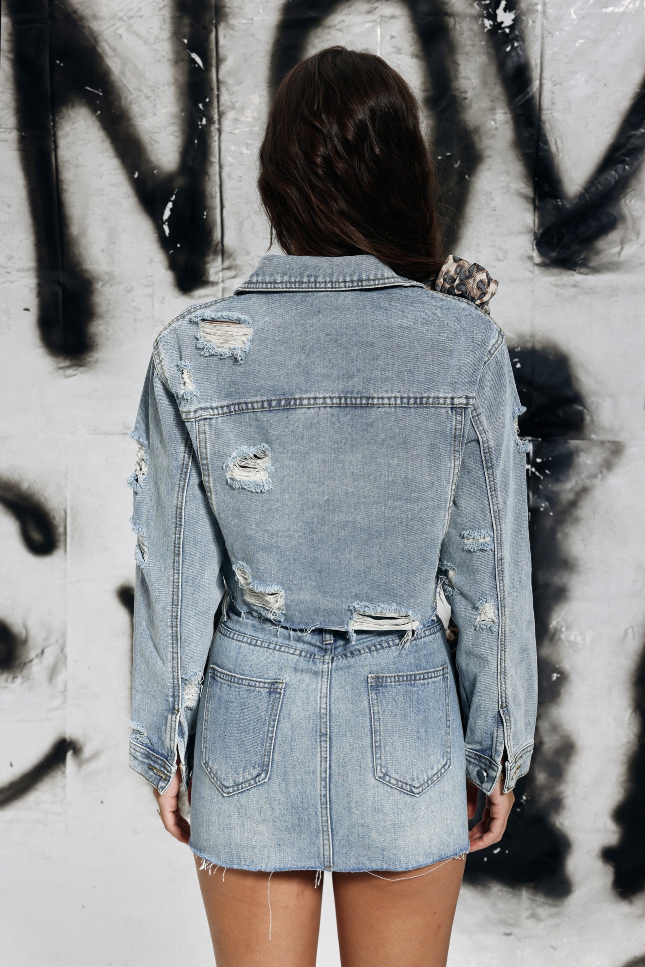 Darcy Çiçek Saçaklı Denim Ceket