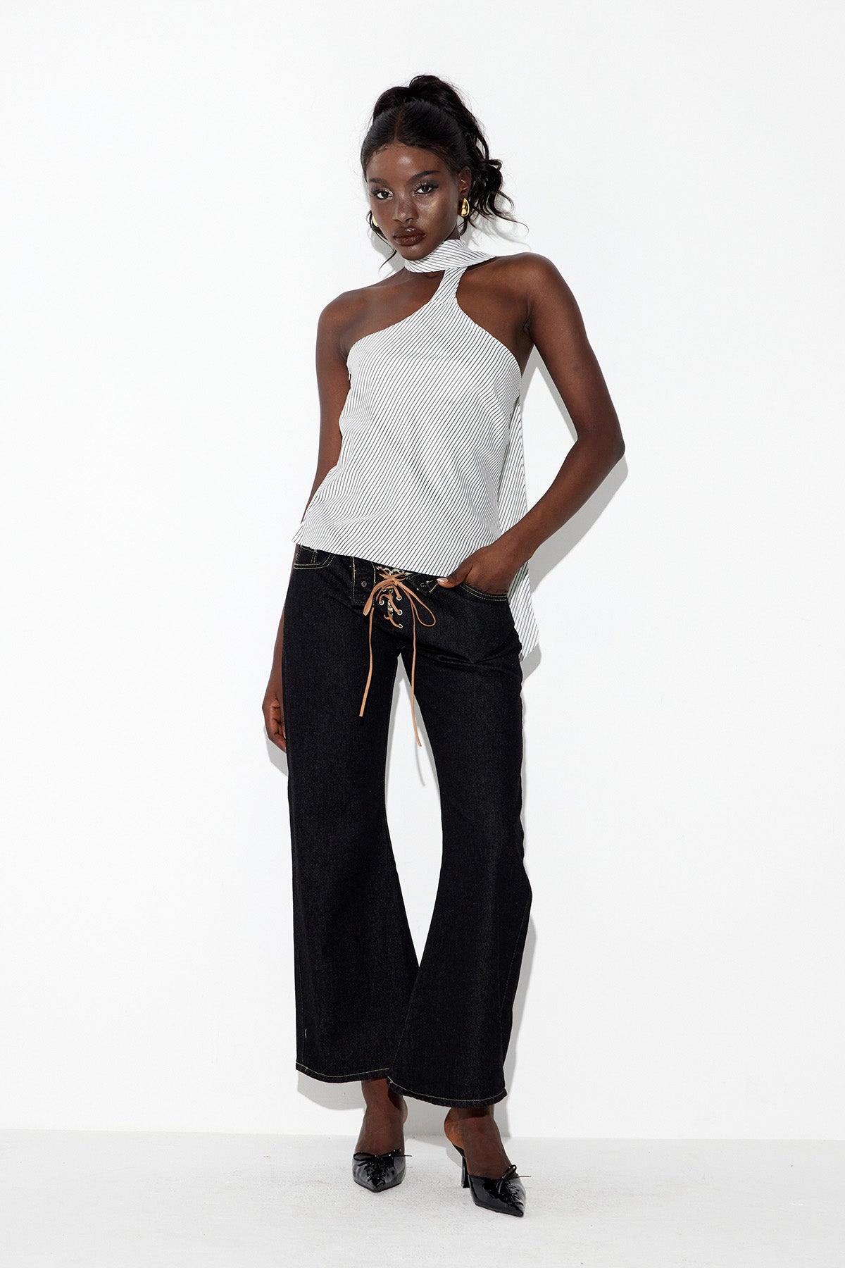 Ebenezer Leopar Yıldızlı Kot Pantolon