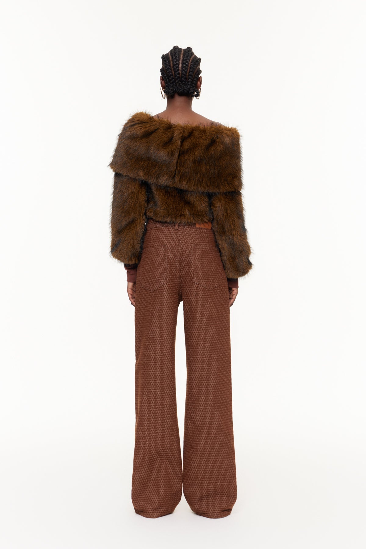 Ehmet Omuz Açık Suni Kürk Üst