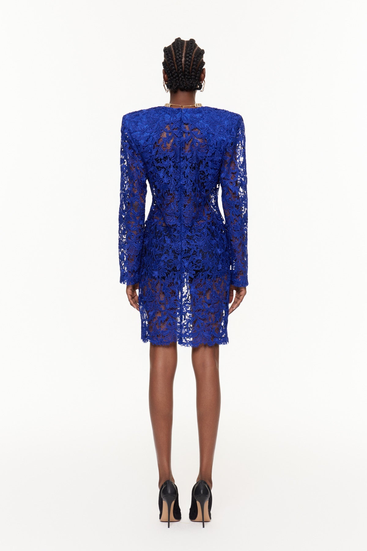 Eider İşlemeli Çiçekli Kesik Mini Elbise