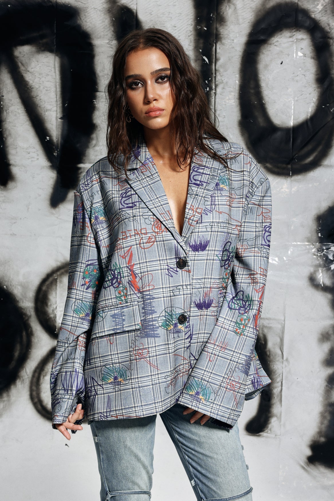 Elijah Grid Graffiti Dalma Blazer