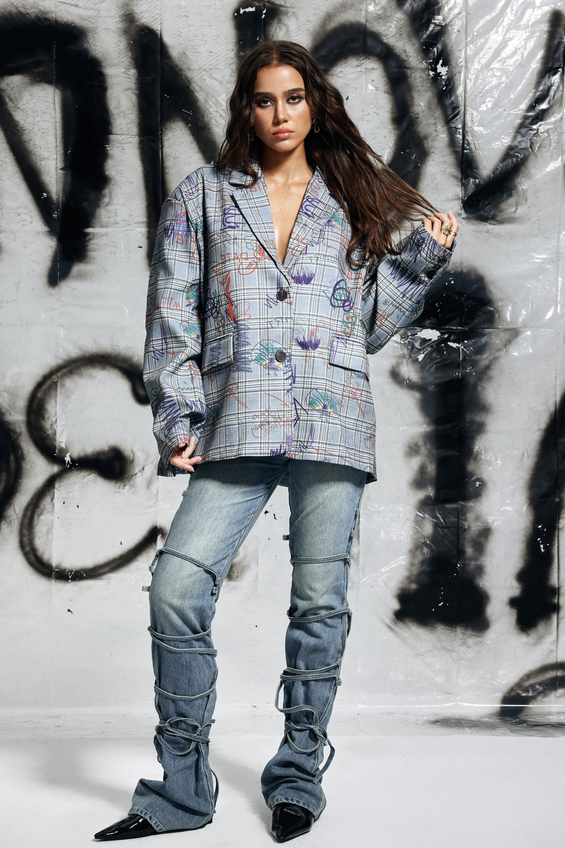 Elijah Grid Graffiti Dalma Blazer