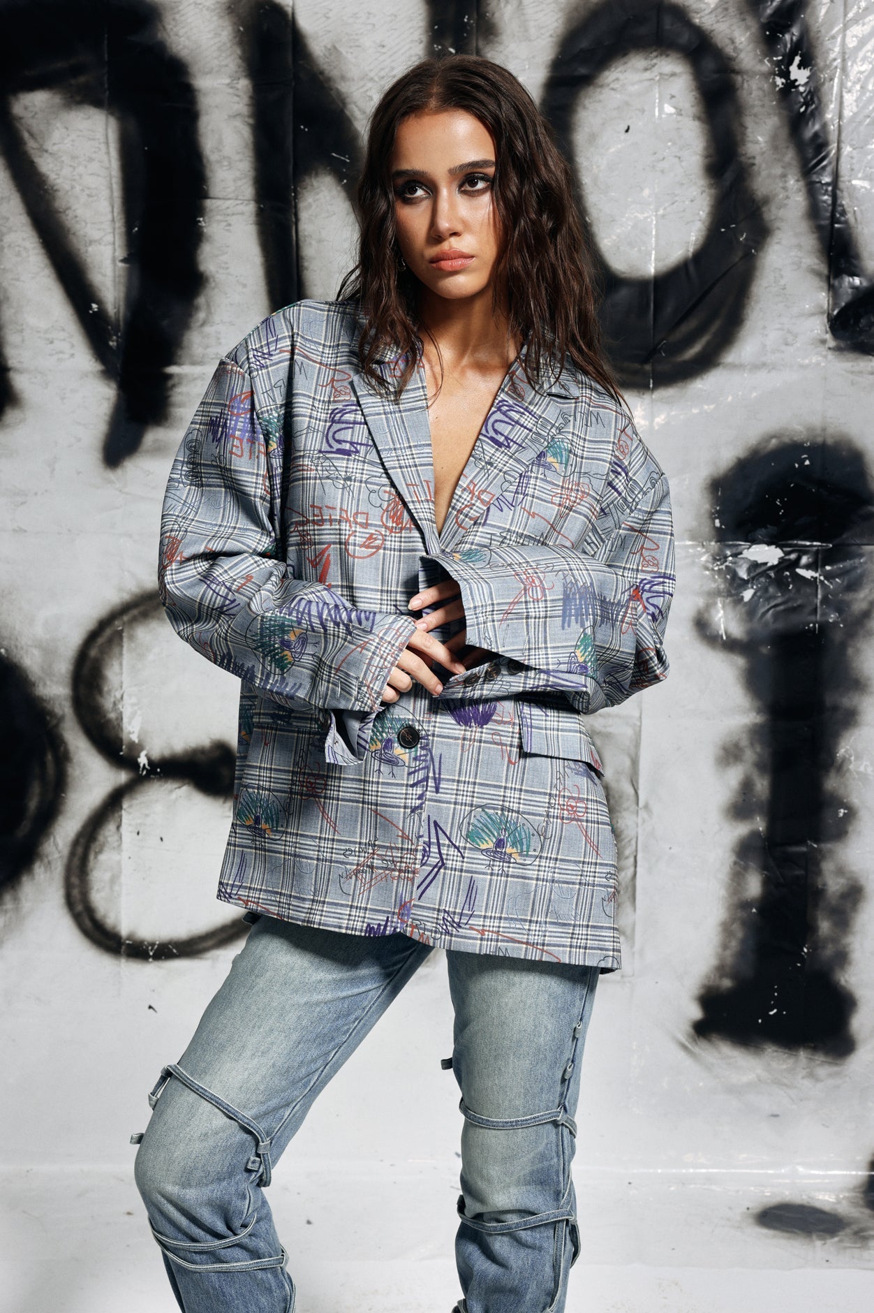 Elijah Grid Graffiti Dalma Blazer