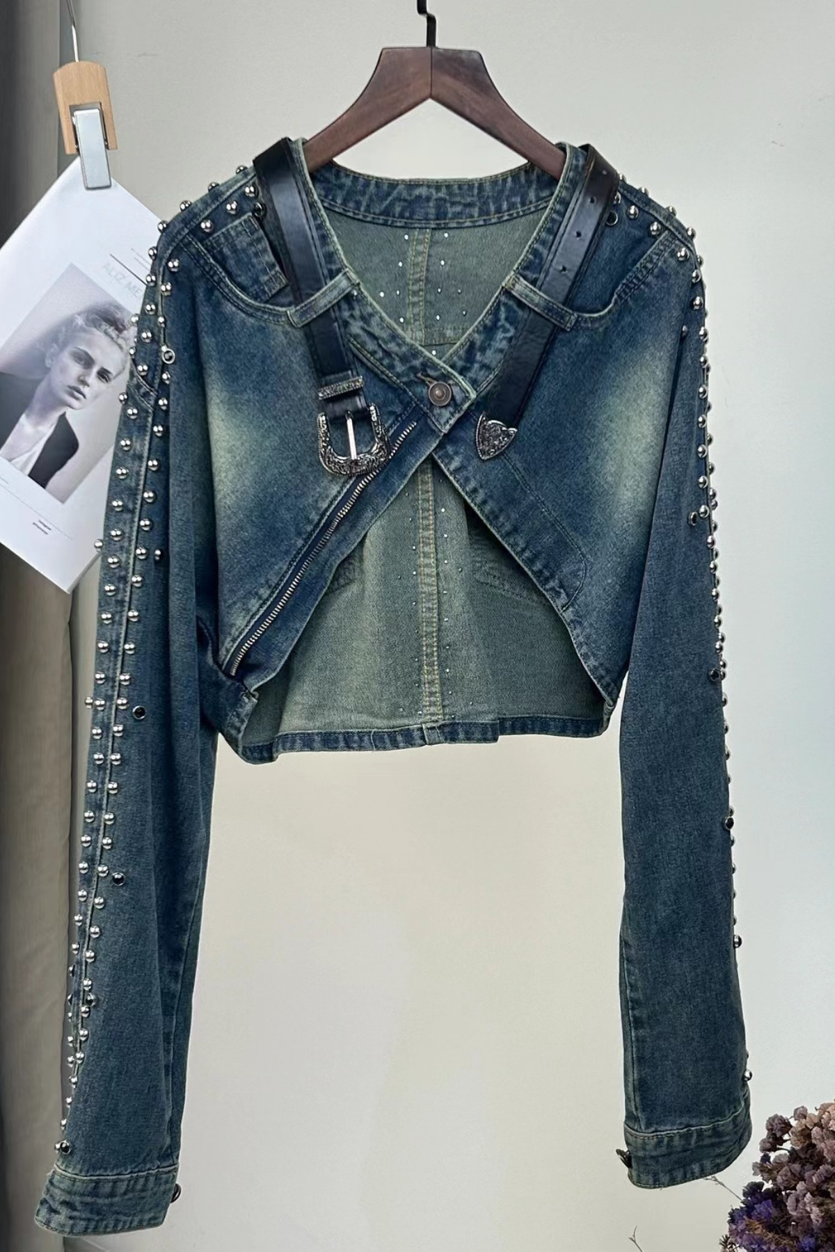 Ellis Deconstruct Çivili Patchwork Ceket
