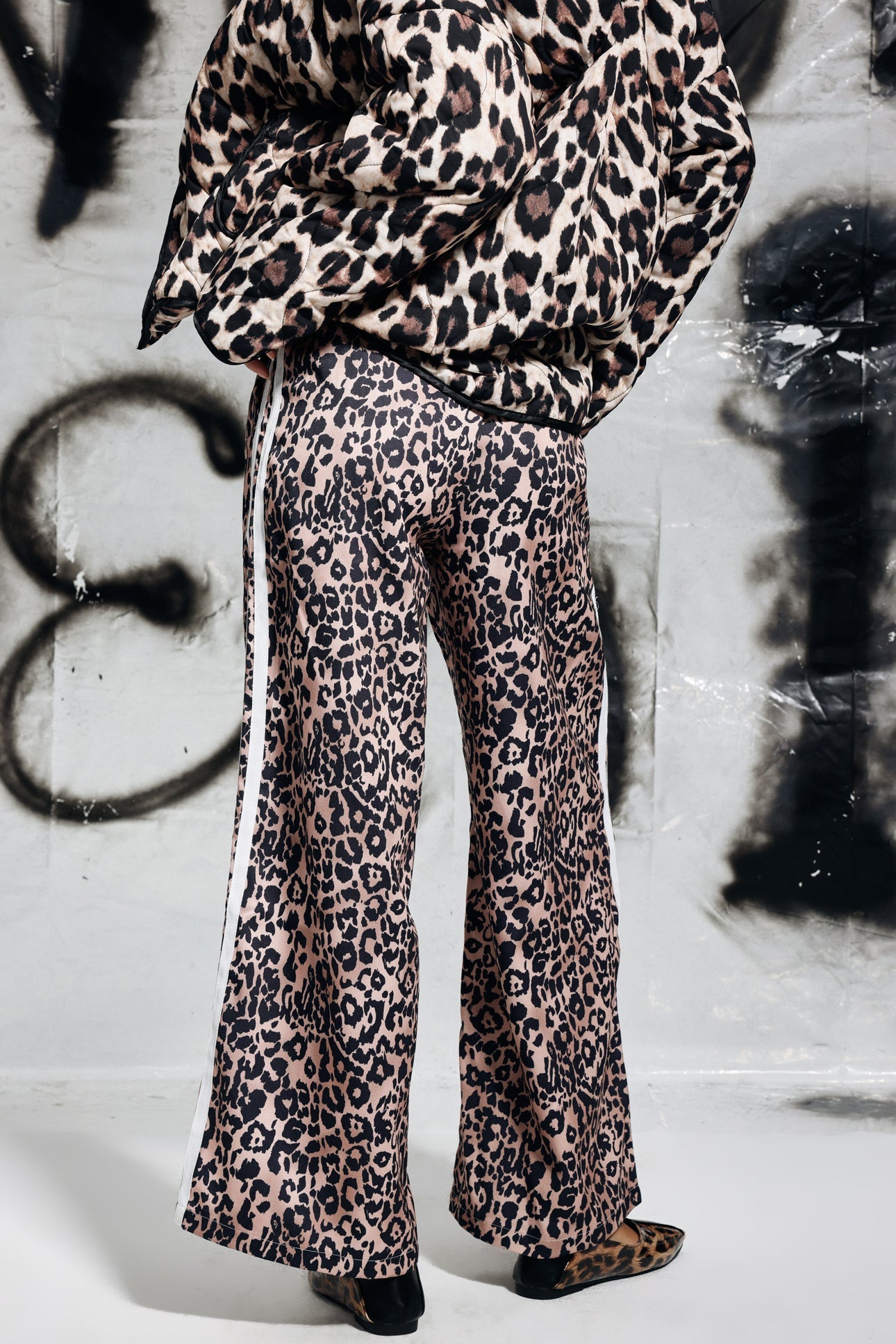 Emmett Leopar Çizgili Deconstruct Pantolon