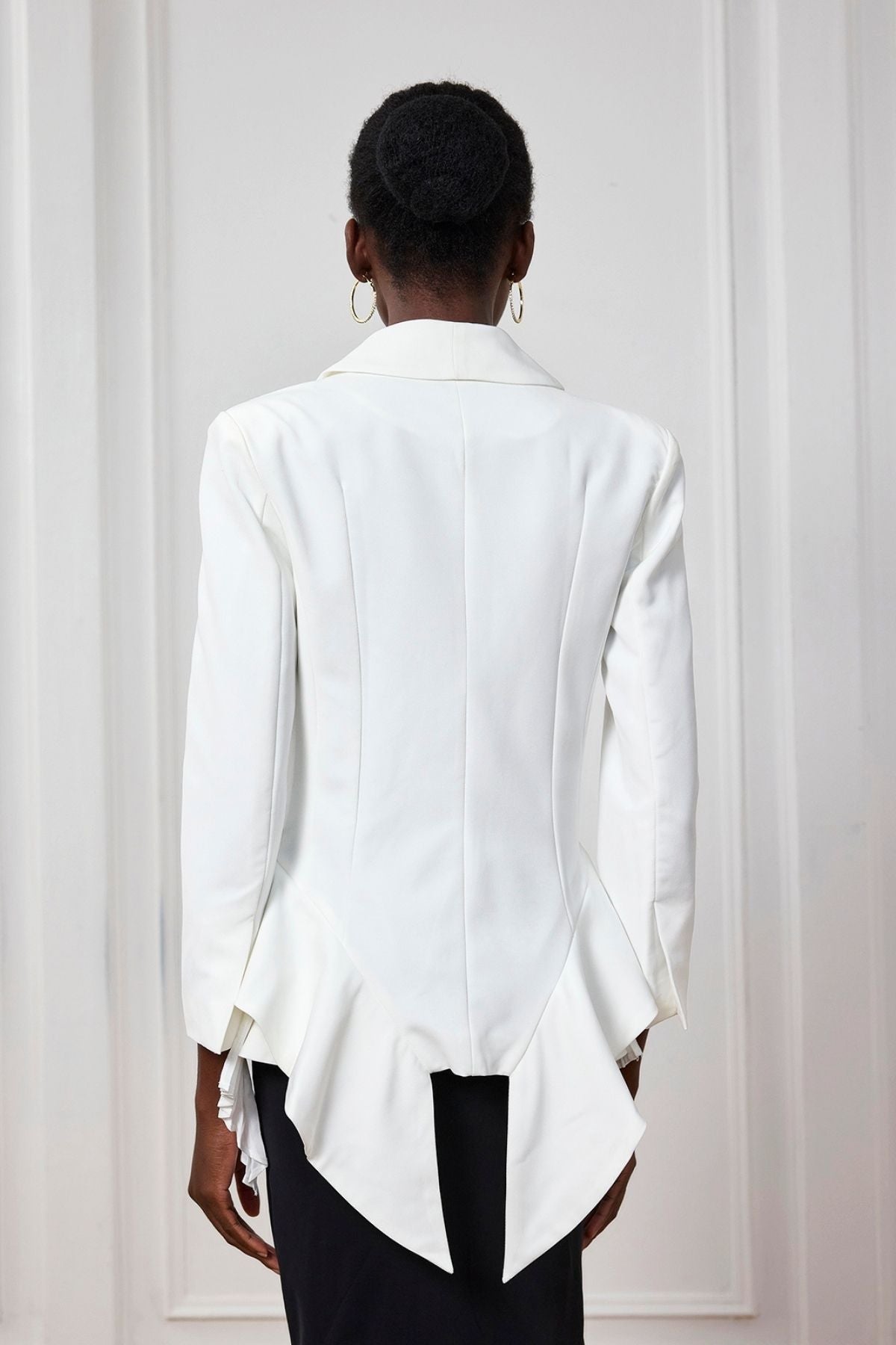 Indy Fırfır Dantelli Asimetrik Blazer
