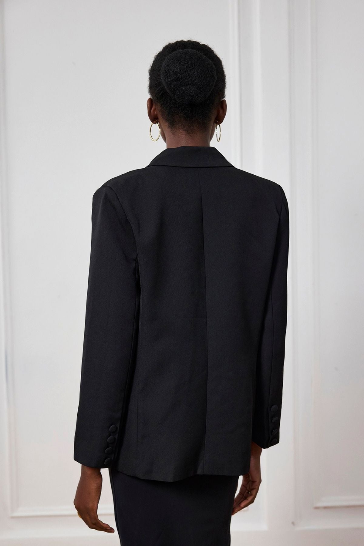 Kamiyah Çiçek Yaka Dalma Blazer