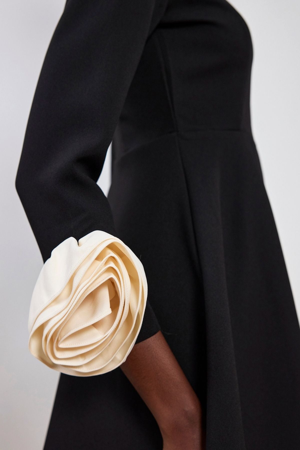 Magdalena Bodycon Çiçek Uzun Kollu Mini Elbise