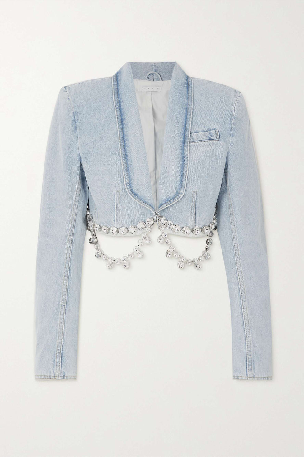 Maya Kristal Taşlı Denim Ceket