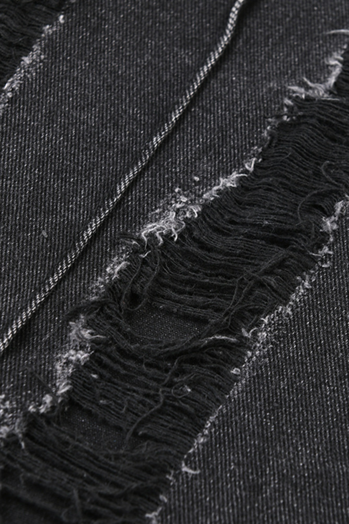 Melany Püsküllü Yüksek Bölme Denim Maxi Etek