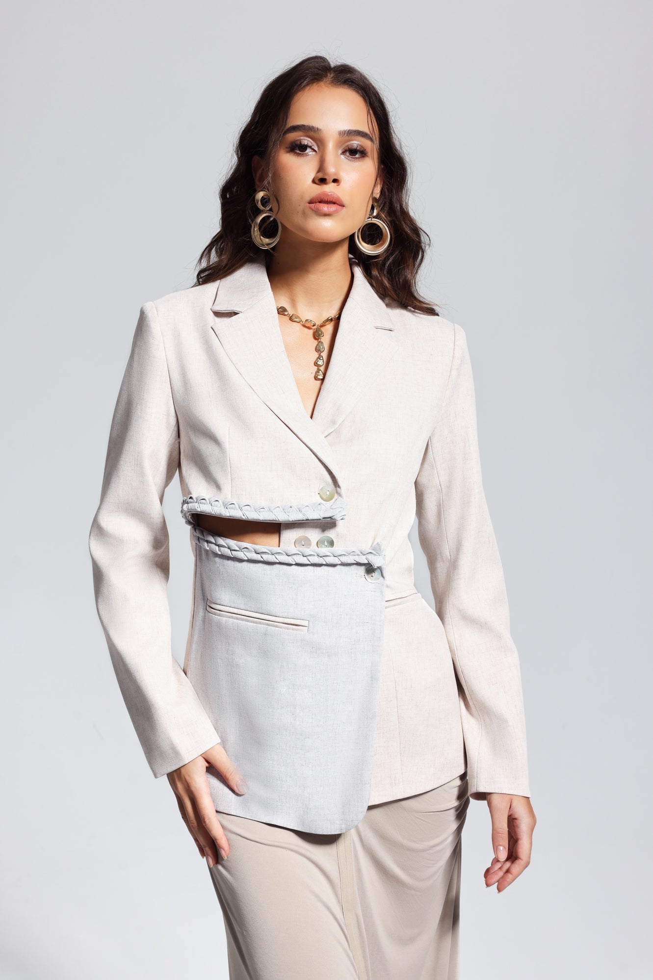 Merrill Kesimli Asimetrik Blazer