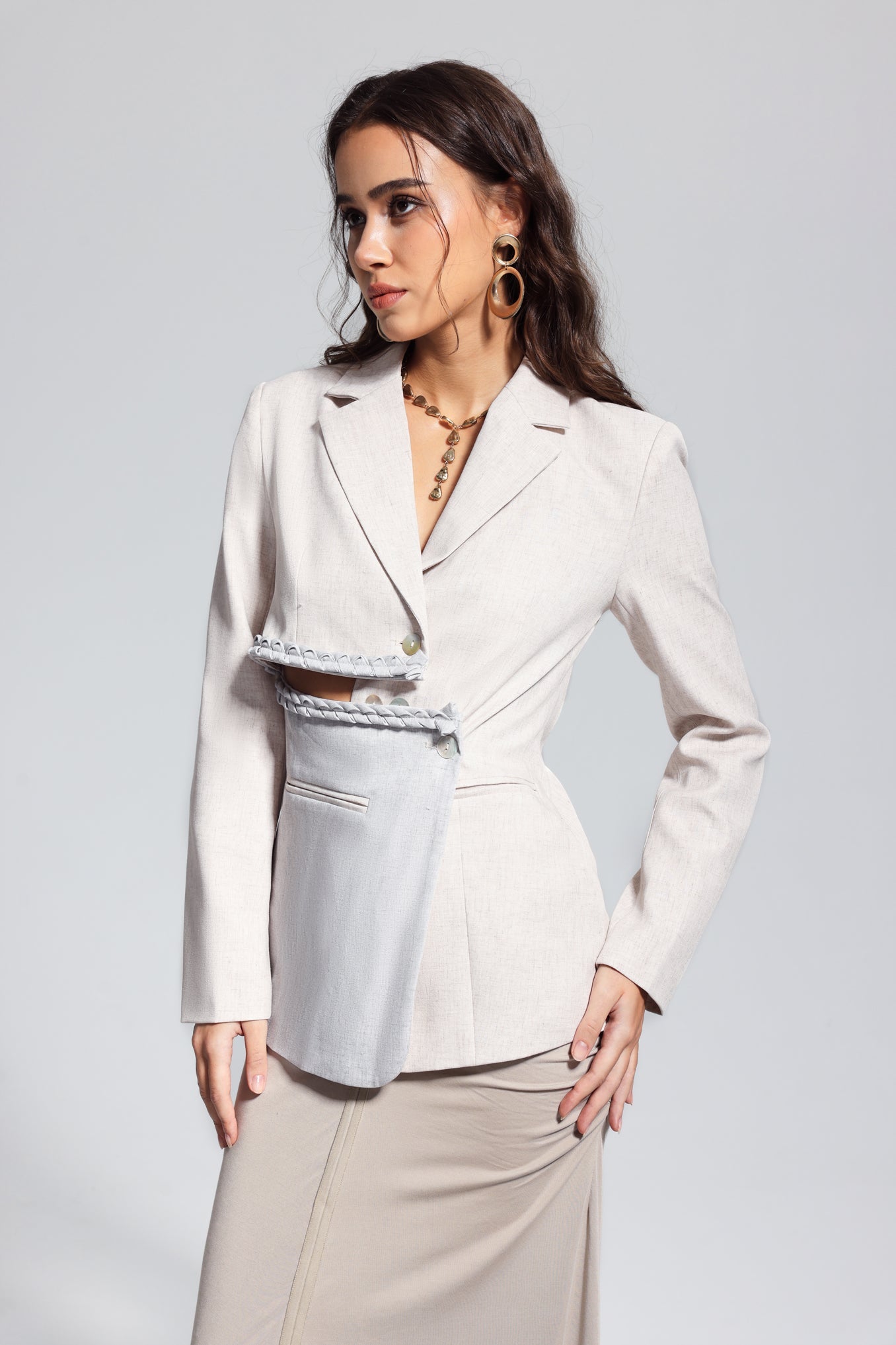 Merrill Kesimli Asimetrik Blazer