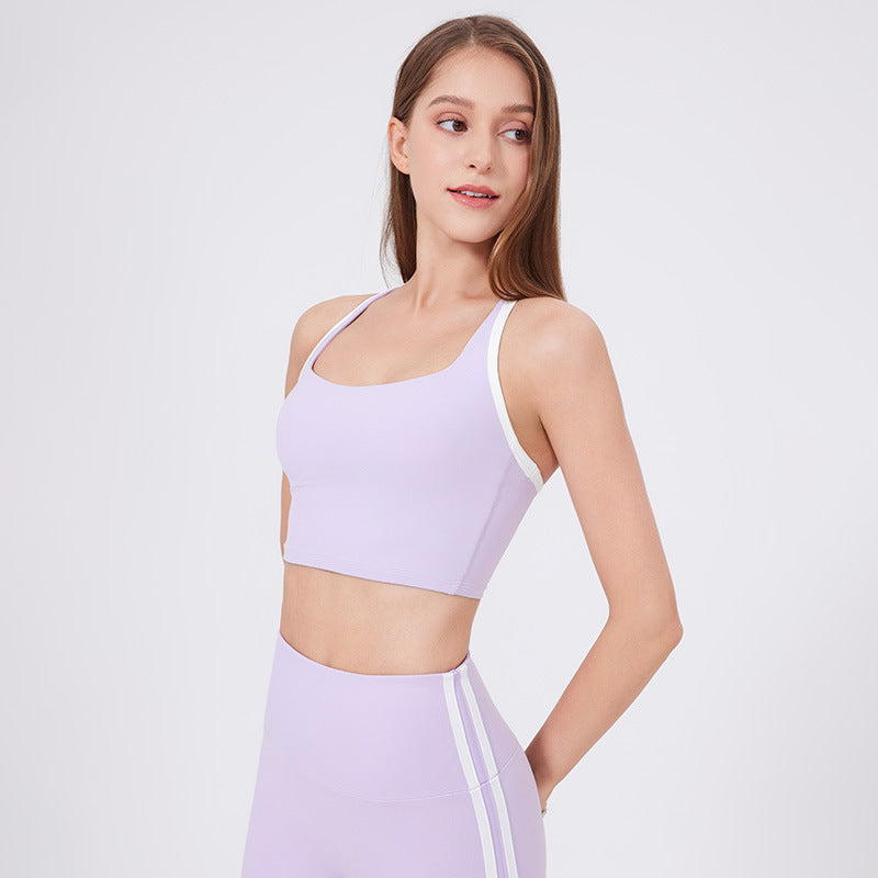 Beyaz Askılı Bra Spor Sütyeni