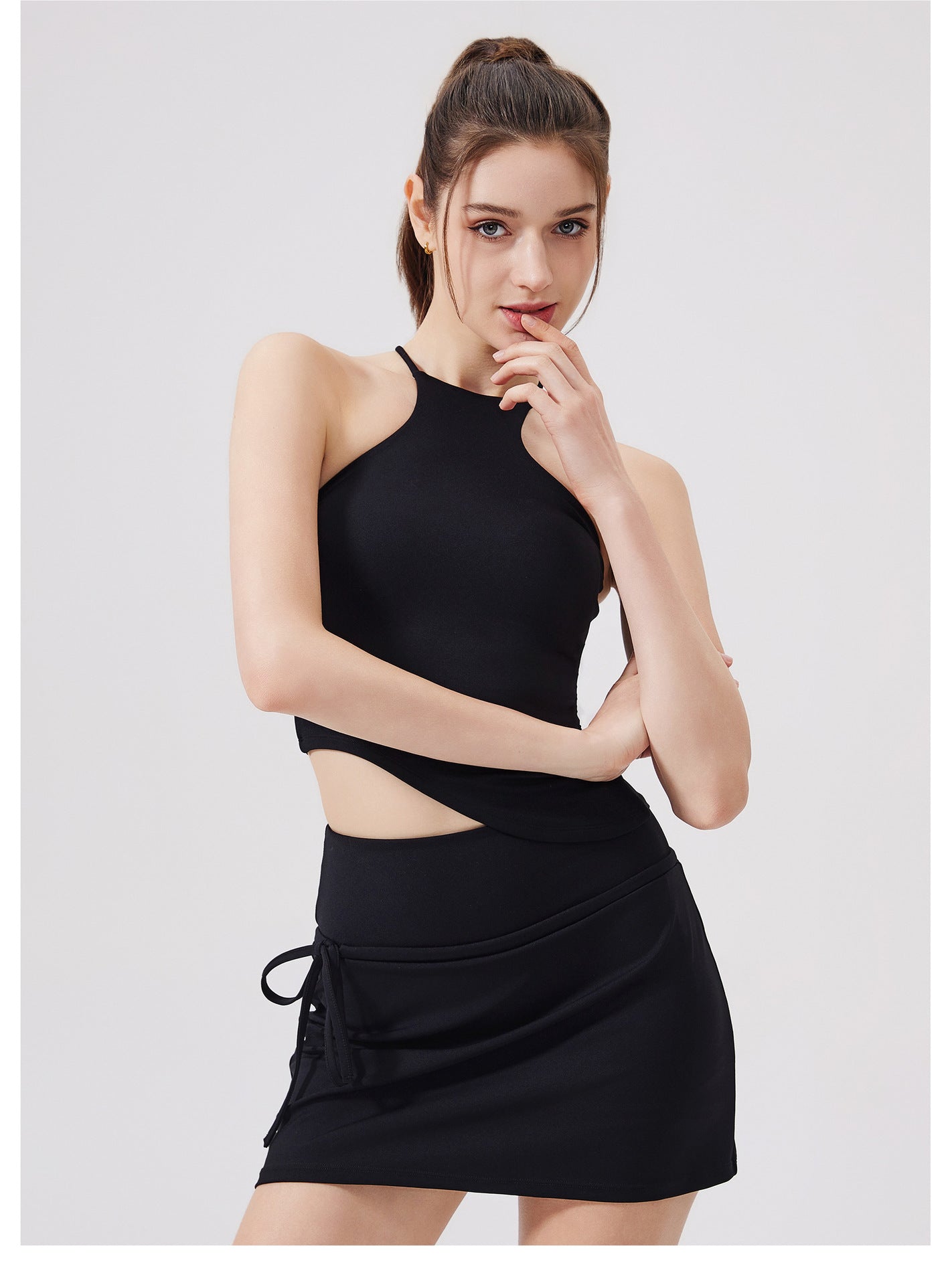 Asimetrik Halter Kısa Üst