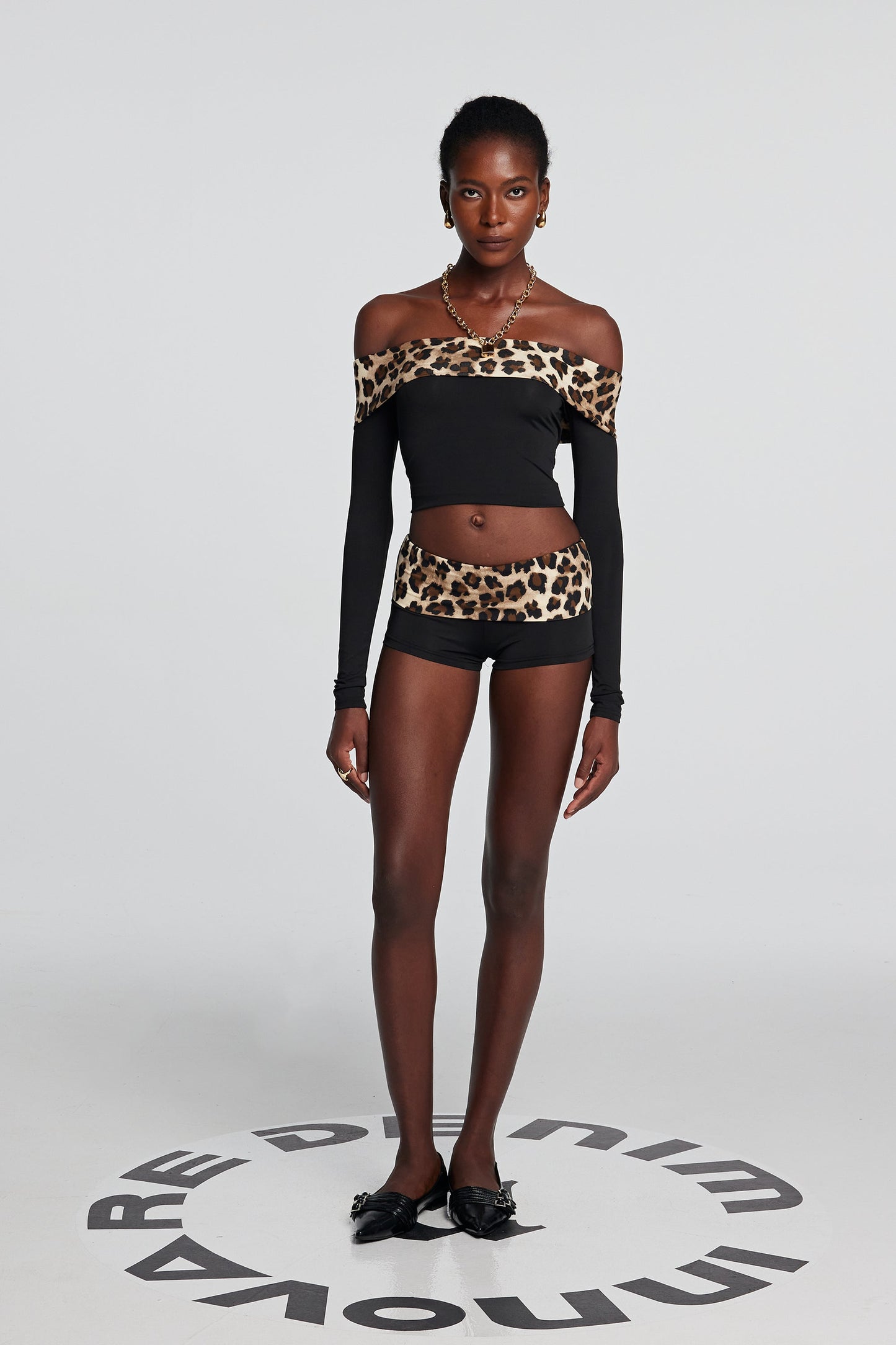 Ophelia Leopar Şort