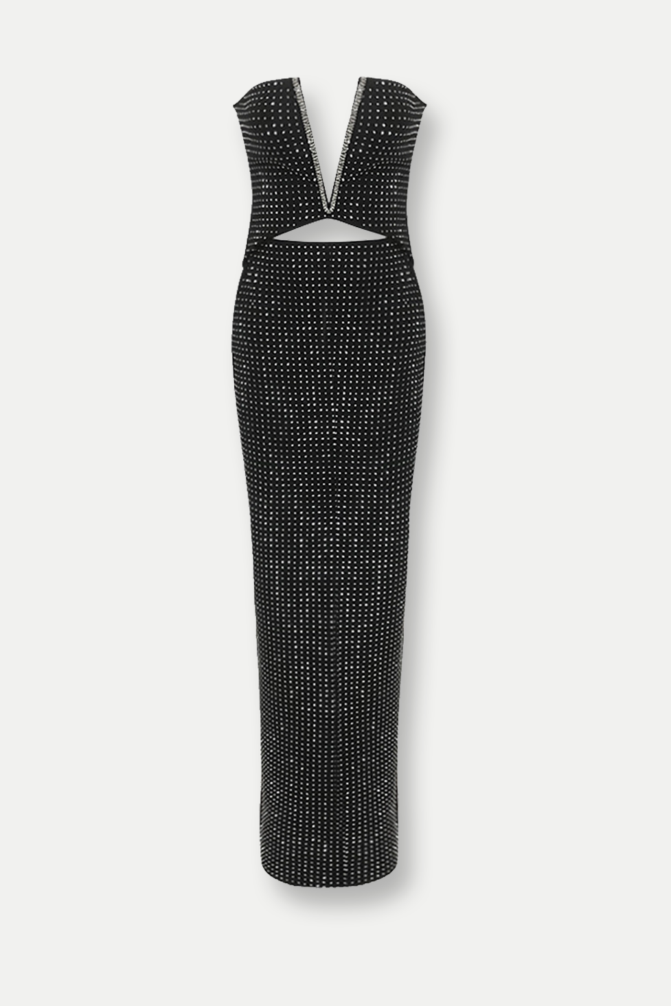 Salem Taşlı Bodycon Maxi Elbise