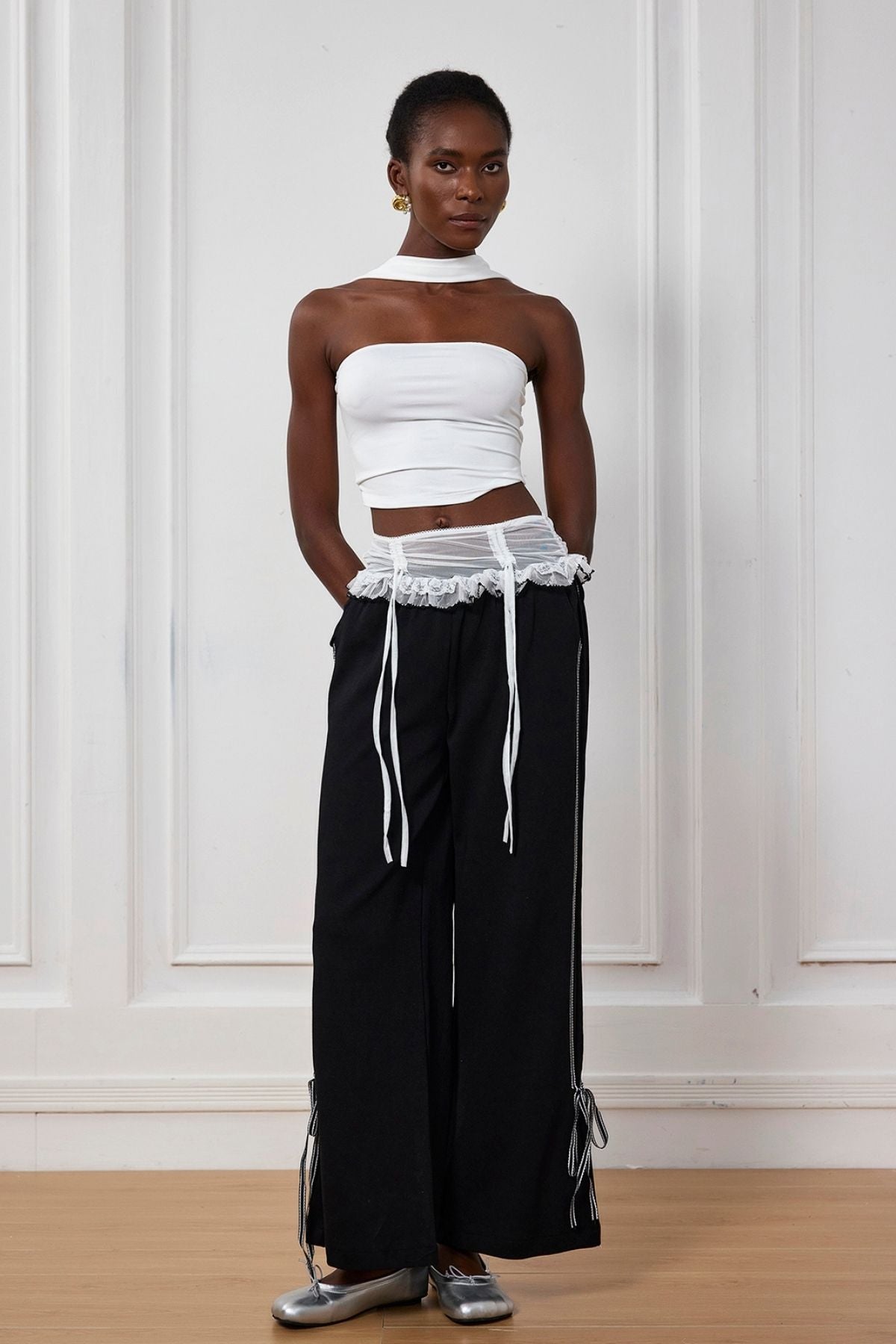 Sariah Dantel Fiyonklu Pantolon