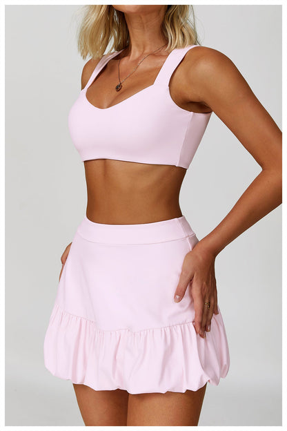 Ruffle Spor Bra